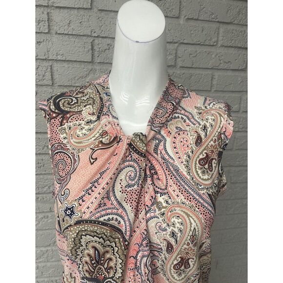 Tommy Hilfiger Multicolored Paisley Print Blouse Size M - Picture 5 of 9